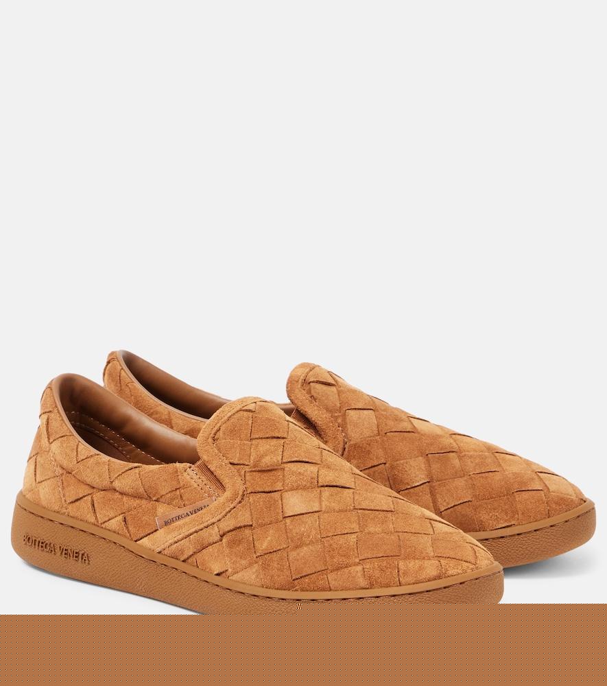bottega veneta sawyer suede slip-on sneakers