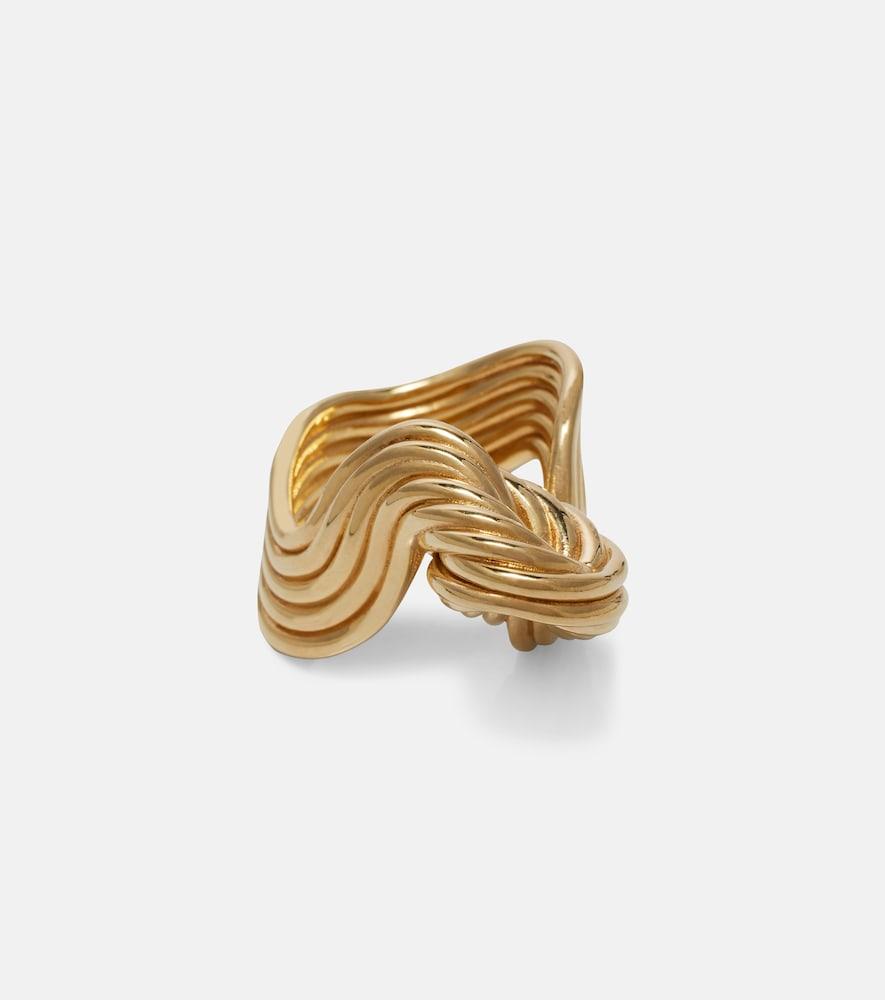 bottega veneta slice gold-plated sterling silver ring
