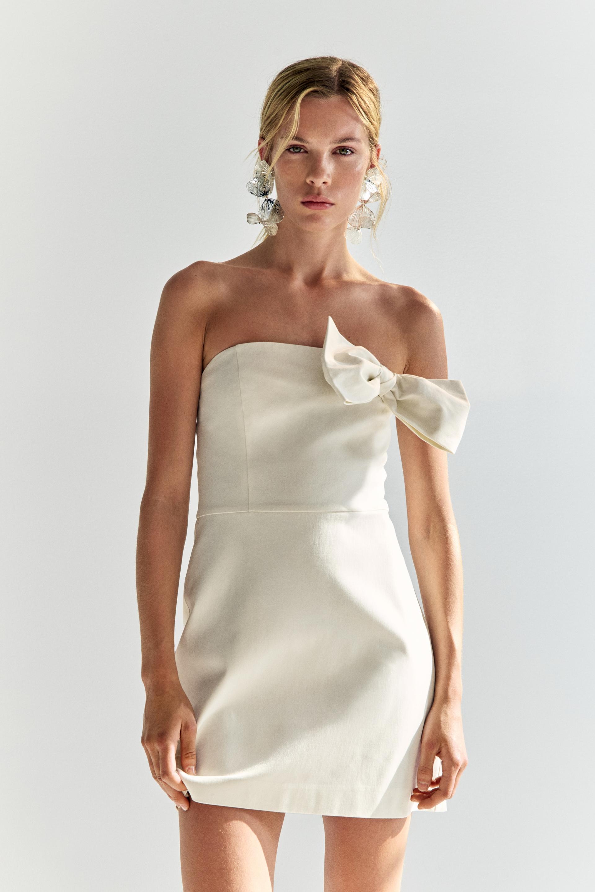 bow-detail bandeau dress