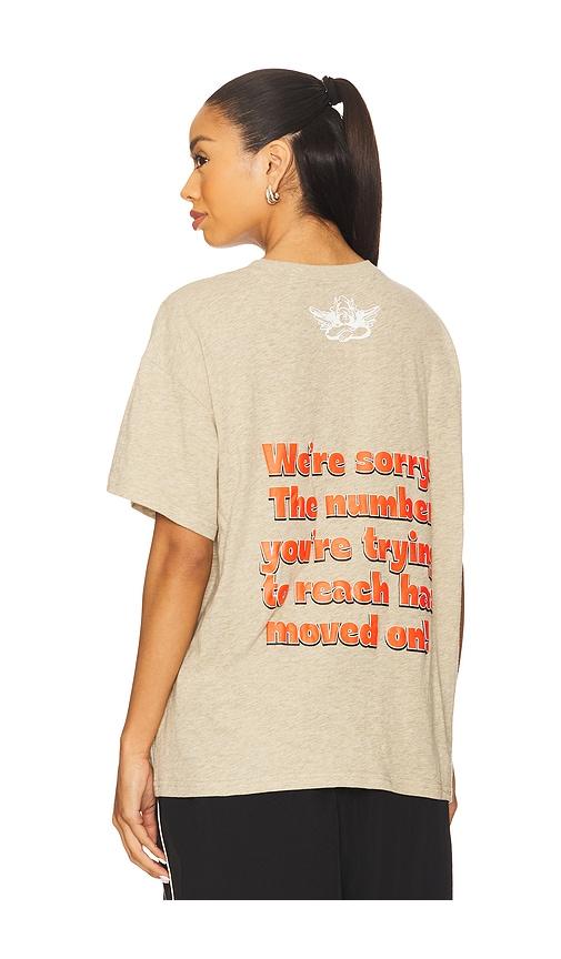 boys lie 1-800-manhunt heather bf tshirt in tan. - size l/xl (also in s/m)