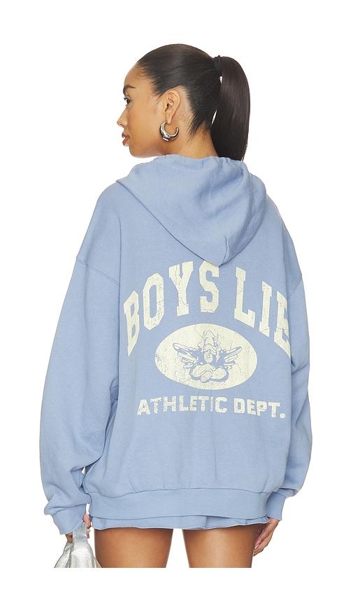 boys lie athletic depts v3 harley zip-up hoodie in baby blue. - size m/l (also in xs/s)