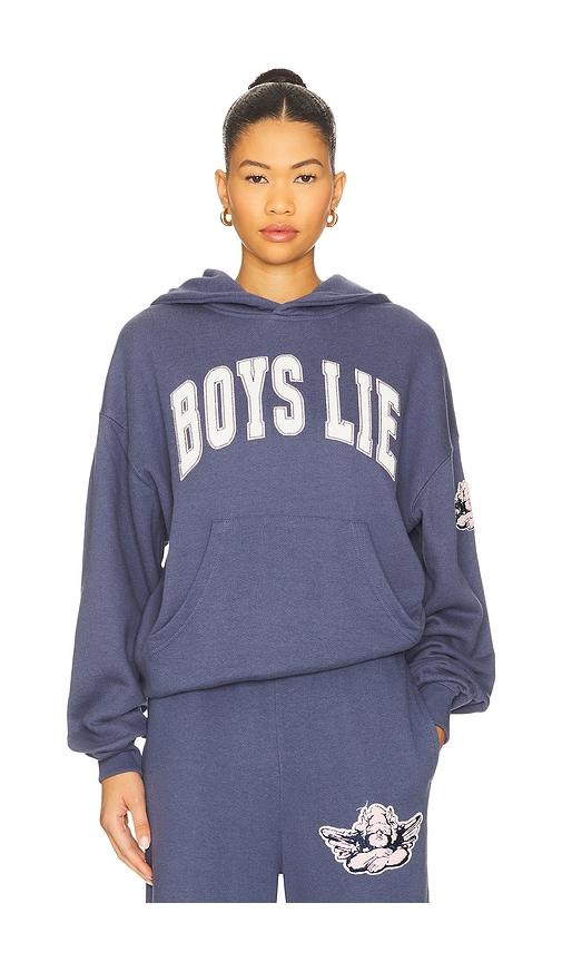 boys lie in too deep racer hoodie in blue. - size m/l (also in xs/s)