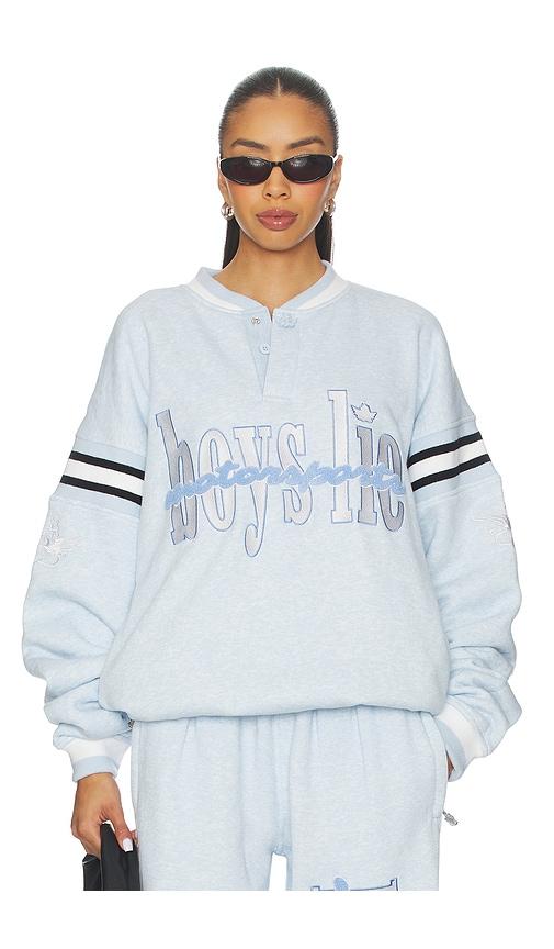 boys lie motorsports jordan crewneck in baby blue. - size m/l (also in xs/s)