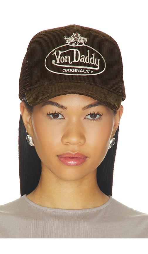 boys lie x von dutch trucker hat in green.