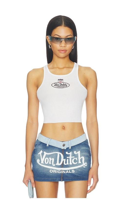 boys lie x von dutch von daddy beegee tank in white. - size m/l (also in xs/s, xl/xxl)