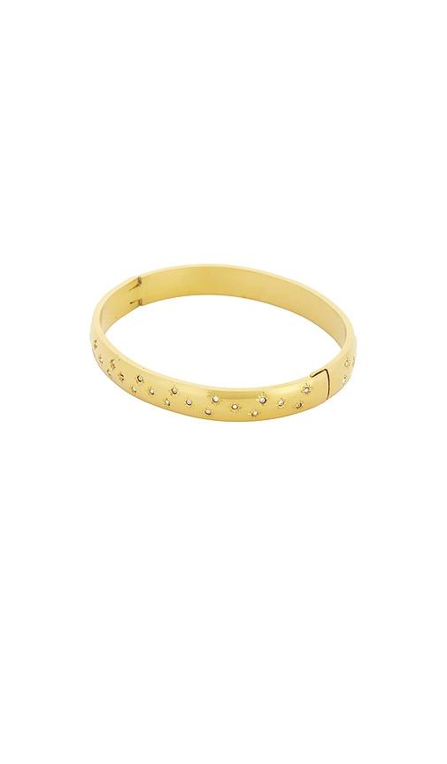bracha brilliance bracelet in metallic gold.