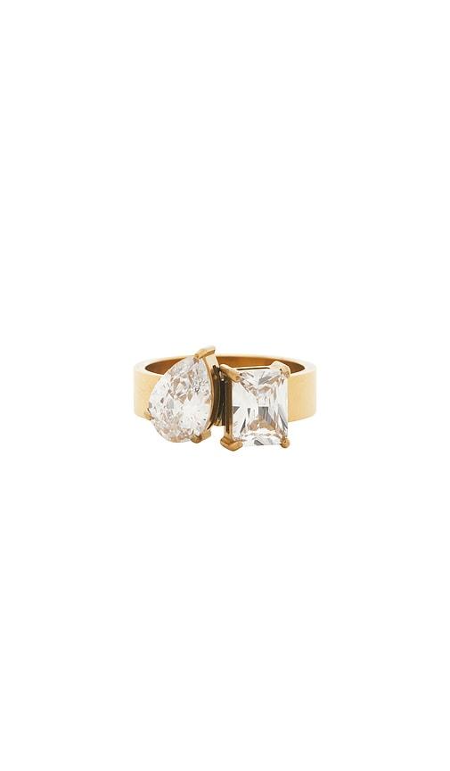 bracha harper ring in metallic gold. - size 7 (also in 8)