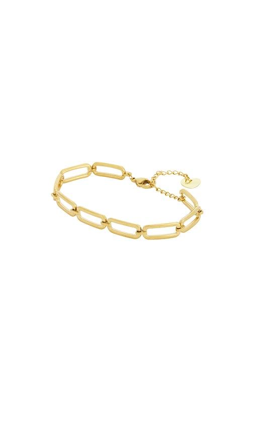 bracha hayes bracelet in metallic gold.