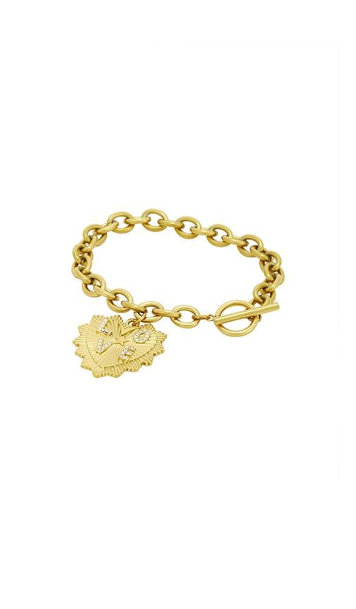 bracha monty bracelet in metallic gold.