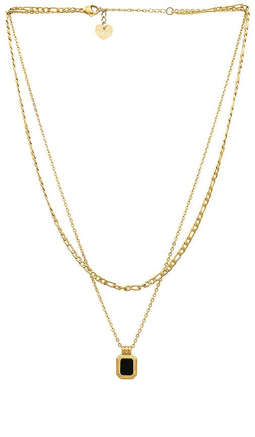 bracha robyn necklace in metallic gold.