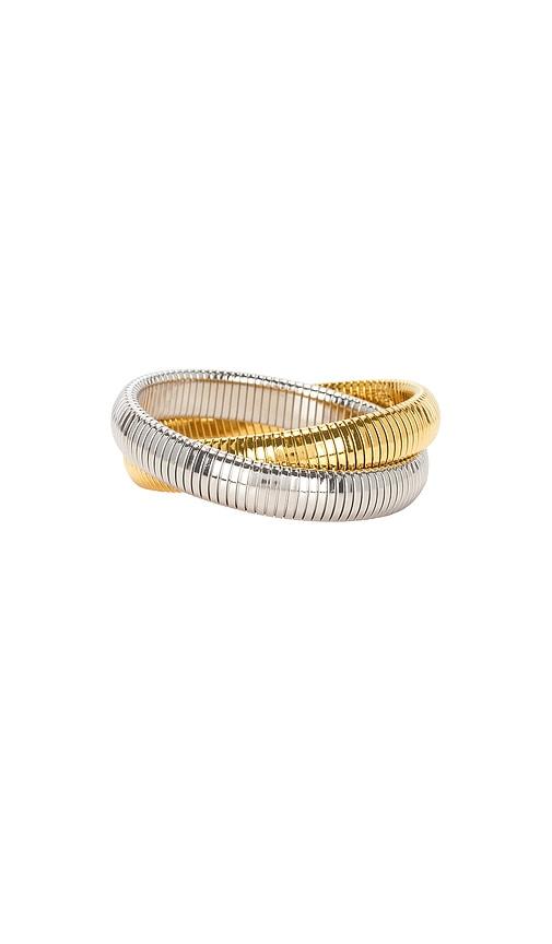 bracha she's kind bracelet in metallic gold.