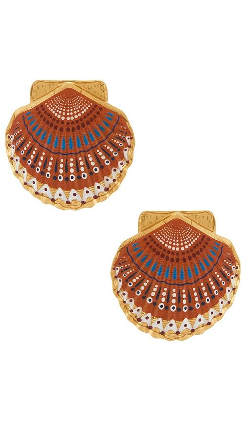 bracha tide earrings in red.