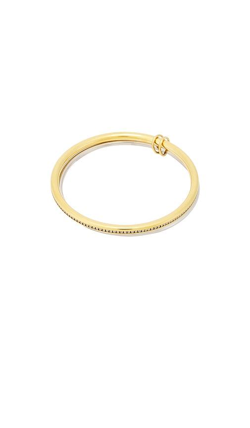 bracha tribecca two tone bracelet in metallic gold.