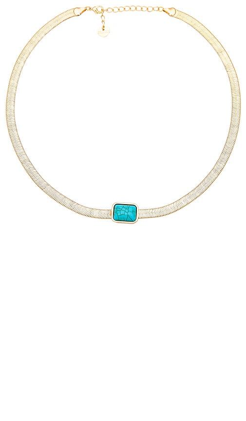 bracha turkesa necklace in metallic gold.