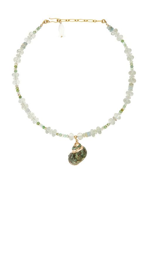 brinker + eliza bellamy necklace in green.