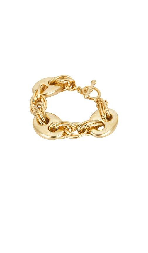 brinker + eliza benji bracelet in metallic gold.