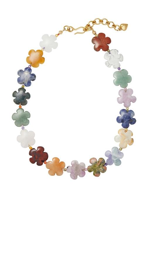 brinker + eliza bloom necklace in brown.