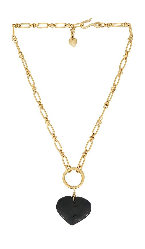 brinker + eliza cecilia necklace in metallic gold.