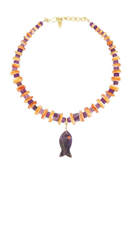 brinker + eliza coastal muse necklace in multi.