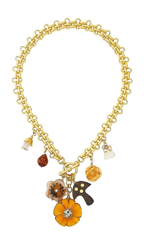brinker + eliza desert bloom necklace in multi.