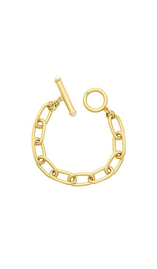 brinker + eliza edmonds bracelet in metallic gold.