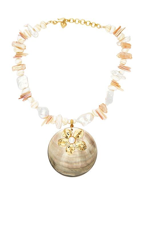 brinker + eliza emme necklace in white.