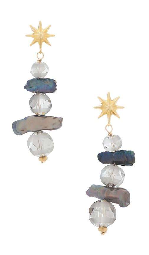 brinker + eliza lilah earrings in grey.