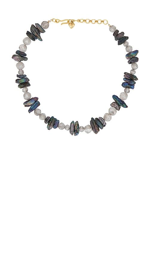 brinker + eliza lilah necklace in grey.