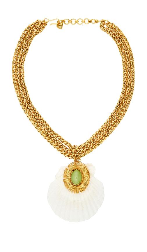 brinker + eliza liv necklace in white.
