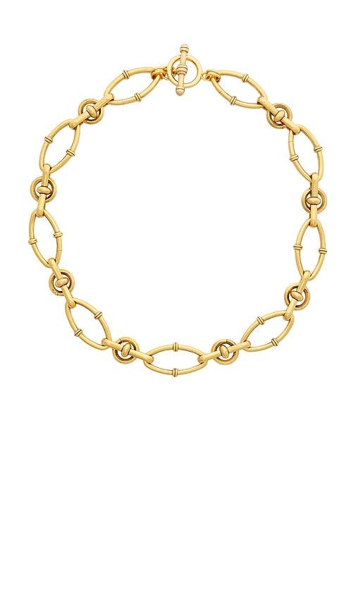 brinker + eliza noa necklace in metallic gold.