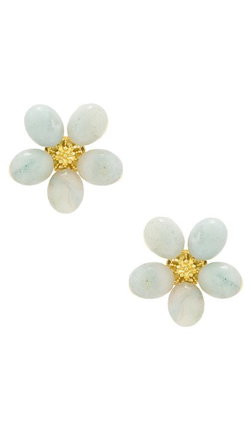 brinker + eliza oahu earrings in blue.