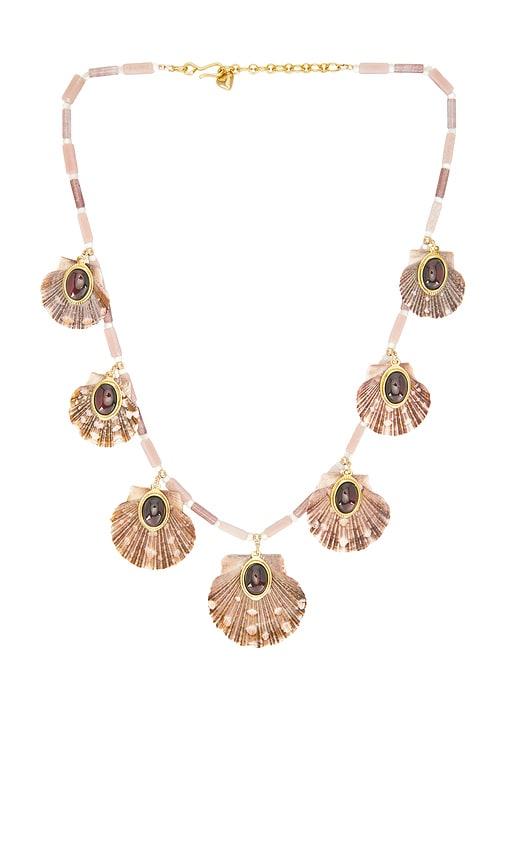 brinker + eliza ophelia necklace in rose.