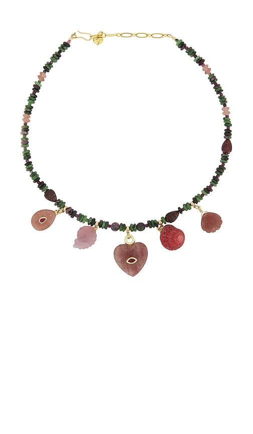 brinker + eliza rosewood necklace in multi.