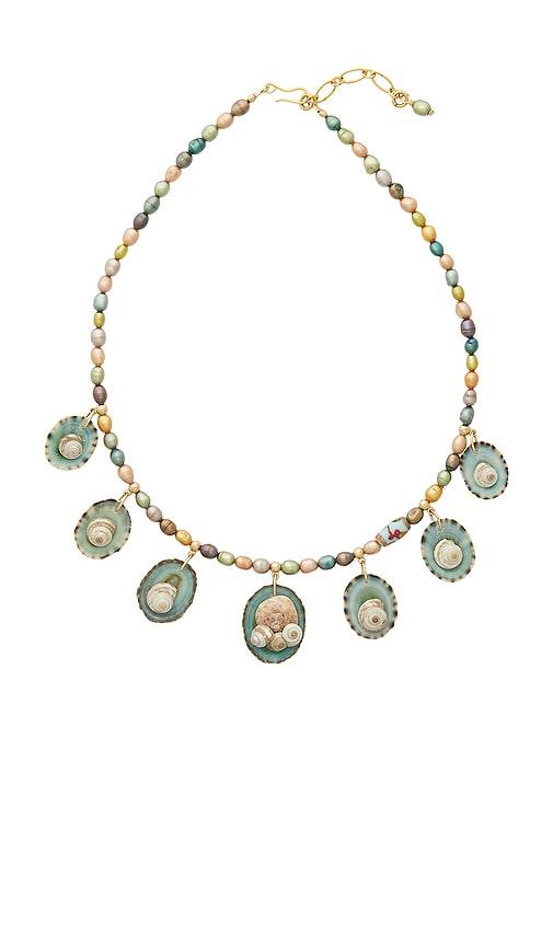 brinker + eliza st. tropez necklace in green.