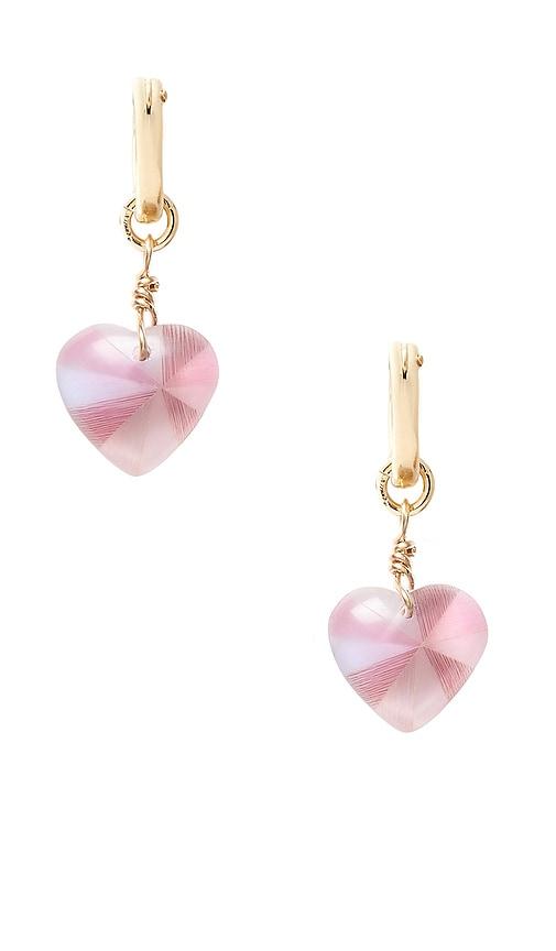 brinker + eliza violet muse earrings in purple.