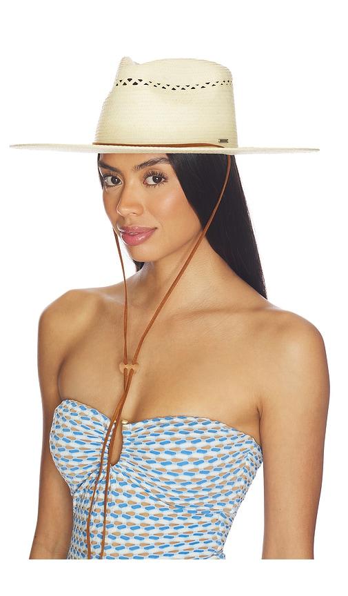 brixton beck straw rancher hat in neutral. - size l (also in s, xs, m, xl)