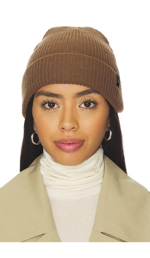 brixton heist beanie in brown.