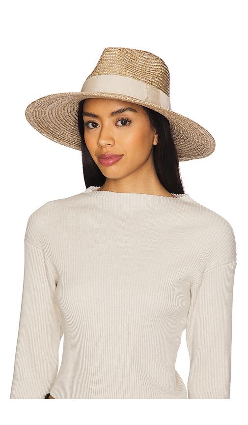 brixton joanna hat in tan. - size l (also in xs)