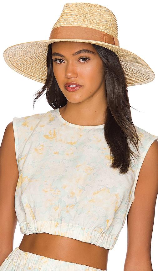 brixton joanna hat in tan. - size s (also in xs)