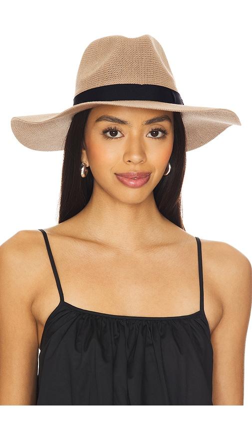 brixton lyons knit packable hat in tan. - size m/l (also in xs/s)