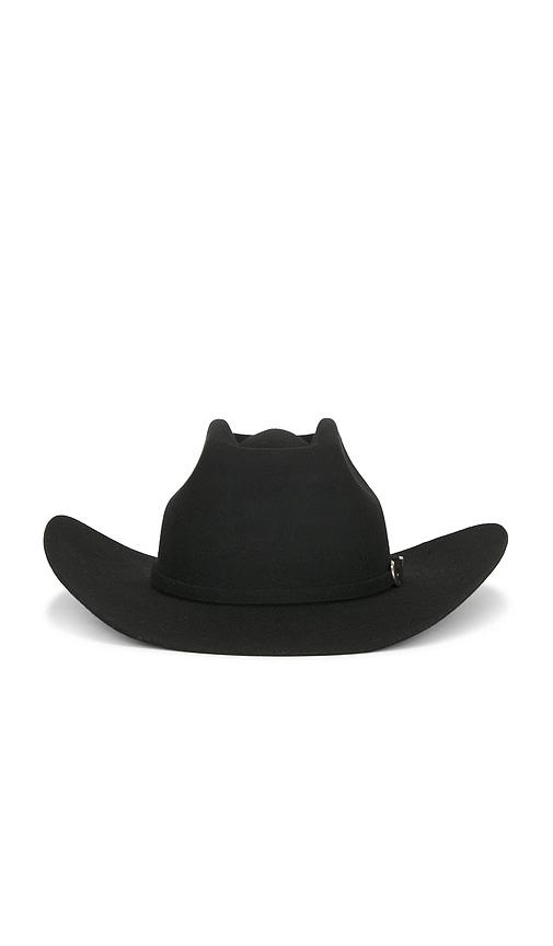 brixton prescott brick top cowboy hat in black. - size l (also in xs, s, m)