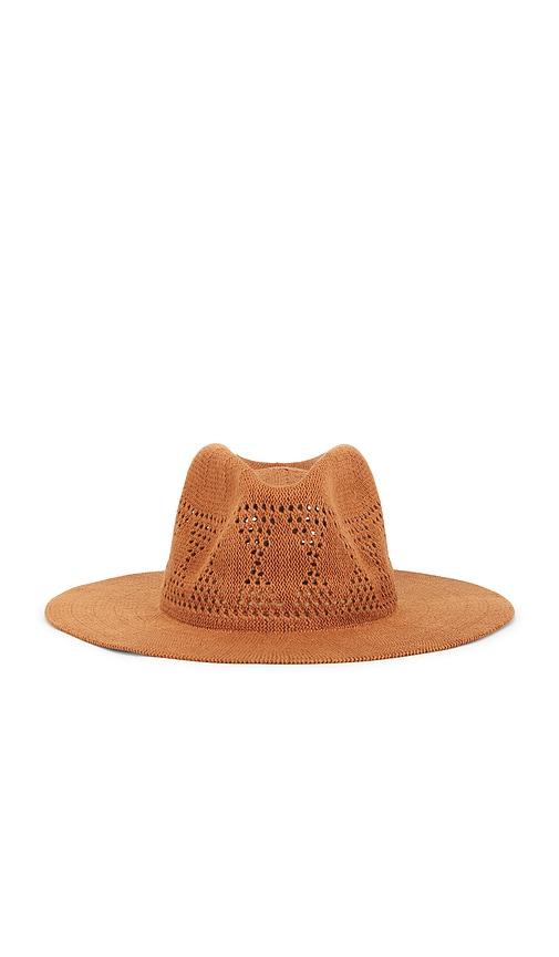 brixton sophia knit packable hat in brown. - size m/l (also in xs/s)