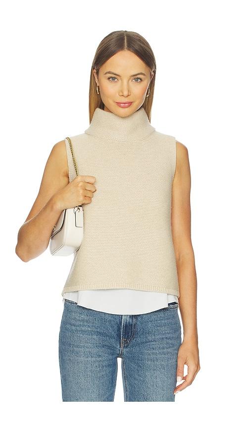 brochu walker aimee looker pullover in beige. - size m (also in s)