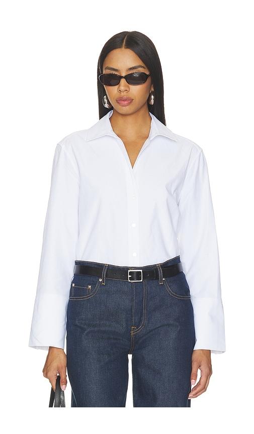 brochu walker eliana shirt in white. - size m (also in xs, s)