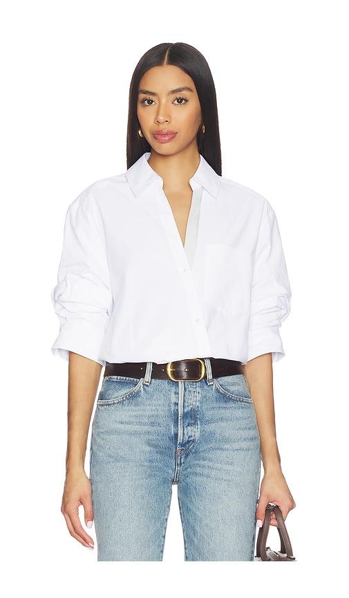 brochu walker jade shirt in white. - size l (also in xs, s, m)