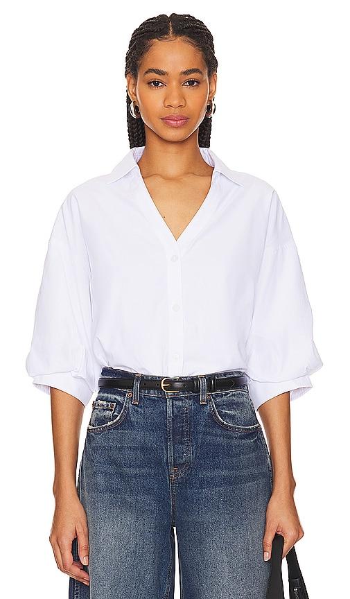 brochu walker kate shirt in white. - size m (also in xs, s, l)