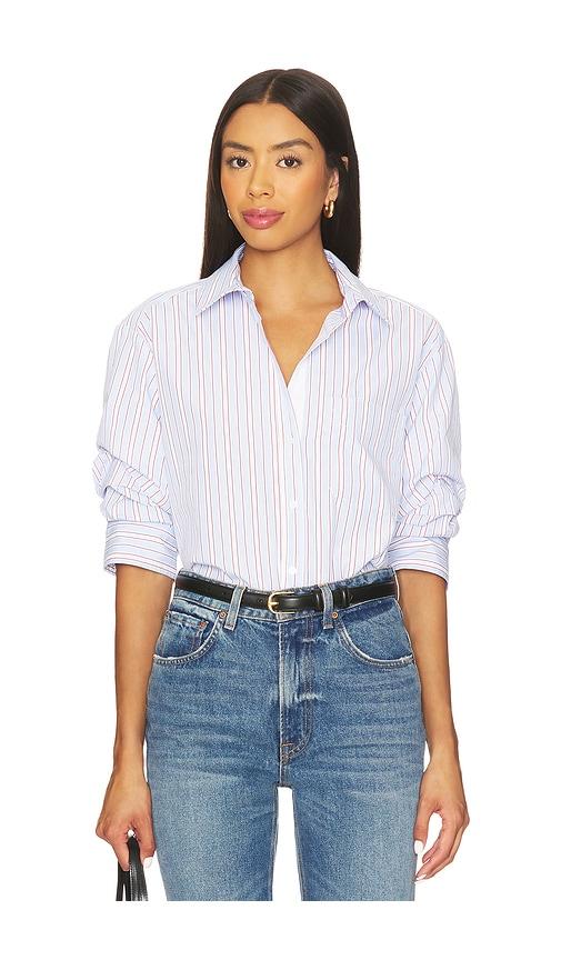 brochu walker pia shirt in baby blue. - size l (also in s)