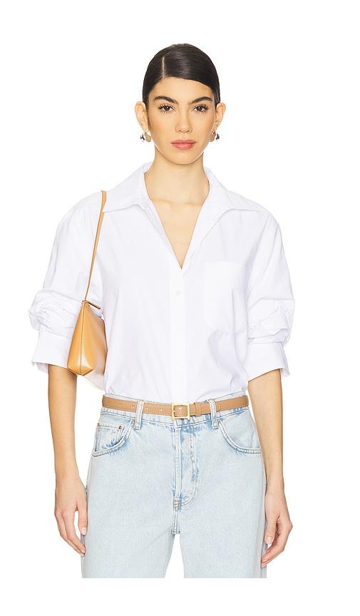 brochu walker pia shirt in white. - size m (also in xs)