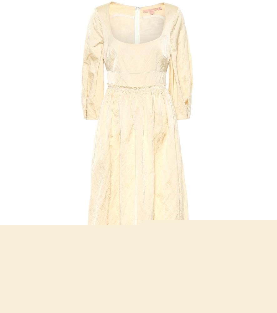 brock collection ondina satin midi dress
