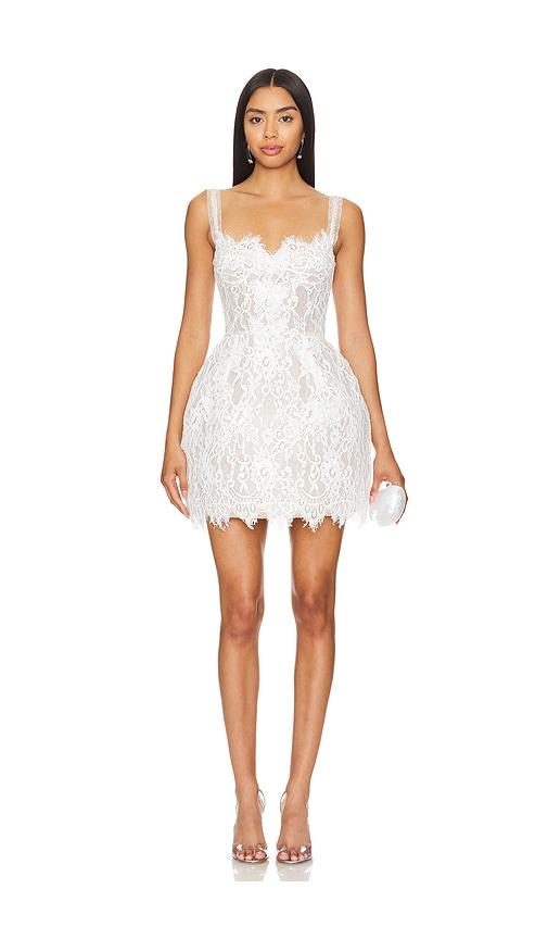 bronx banco colette mini dress in white. - size m (also in xs, s, xxs)